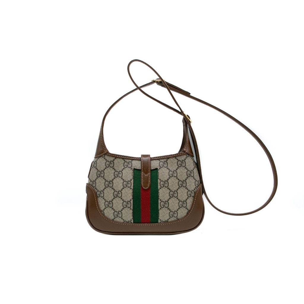 ♡こむぎ♡さん専用GUCCI　バック Gucci Jackie small pouch in sand and brown GG canvas | GUCCI® US